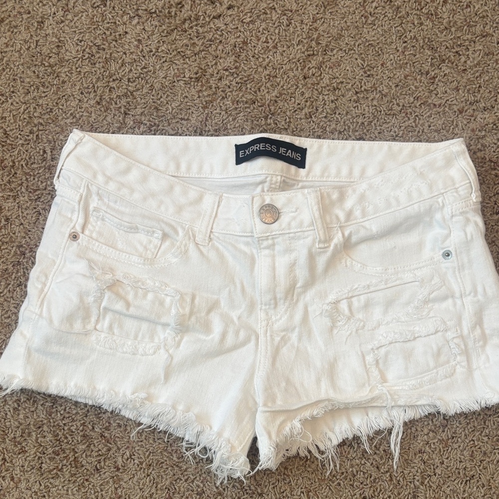Worn Once Frayed Denim Shorts